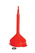 Producten trechter met flexibele tuit en zeef 160mm