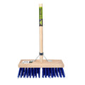Mm eurotool producten stalbezem pvc blauw 36cm fsc plussteel 150cm plusstokhouder