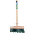 Mm eurotool producten bezem fsc 29cm kunstvezel groen mm met steel 140cm