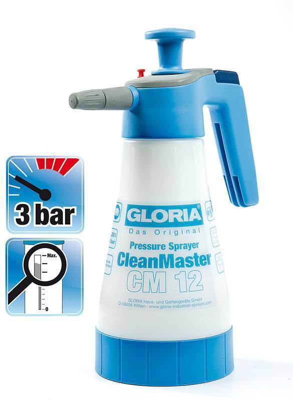 Gloria producten hand druksproeier clean master cm12 125 liter