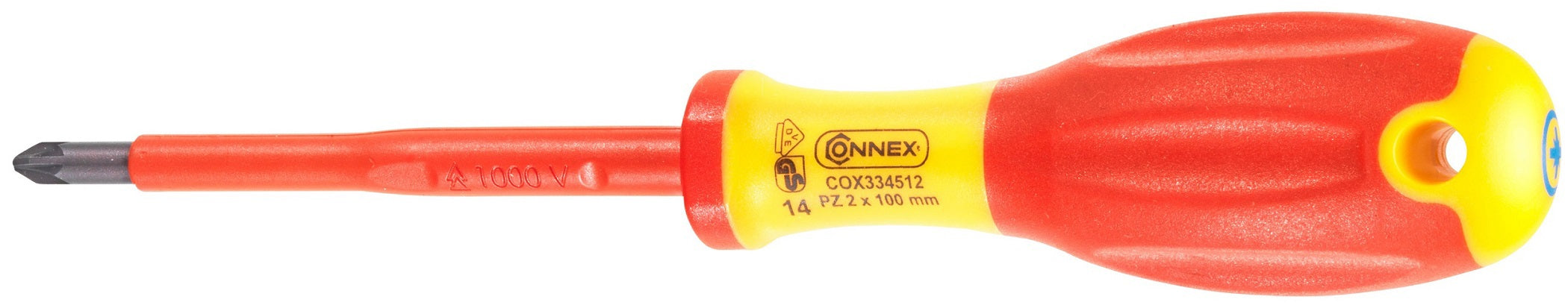 Connex producten schroevendraaier kruis pz2 100mm geisoleerd 1kv1c