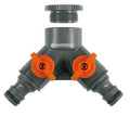 Gardena producten 2 weg ventiel 21 mm 1 2 en 26 5 mm 3 4