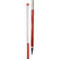 Producten jalonstok hout stalen punt 200cm boven wit
