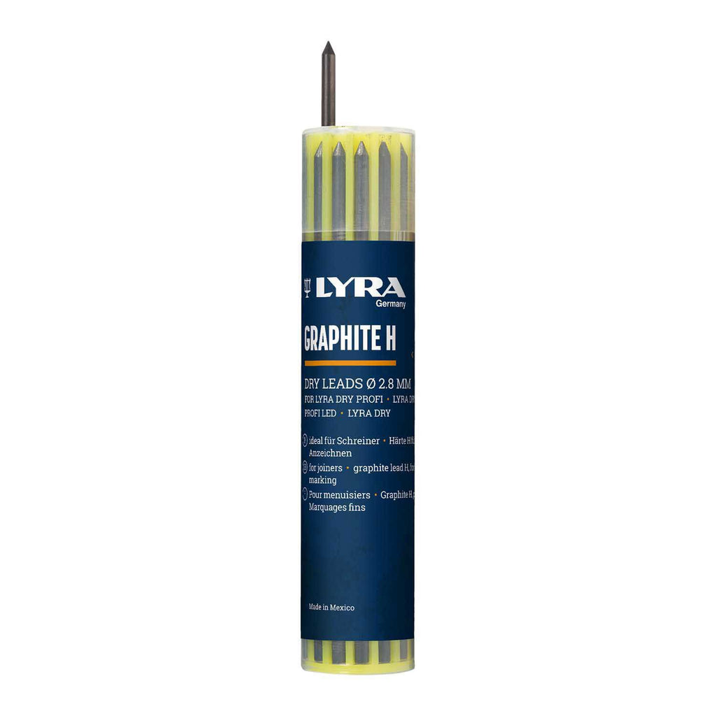 Lyra producten dry profi markeerpotlood navulling 12 stuks 28mm