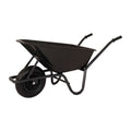 Mm producten kruiwagen 85l kunststof bak zwart gel onderstel ged