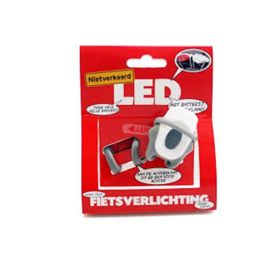 NietVerweerd N v mini 2x1led-set weiß rot, Silikonarmband