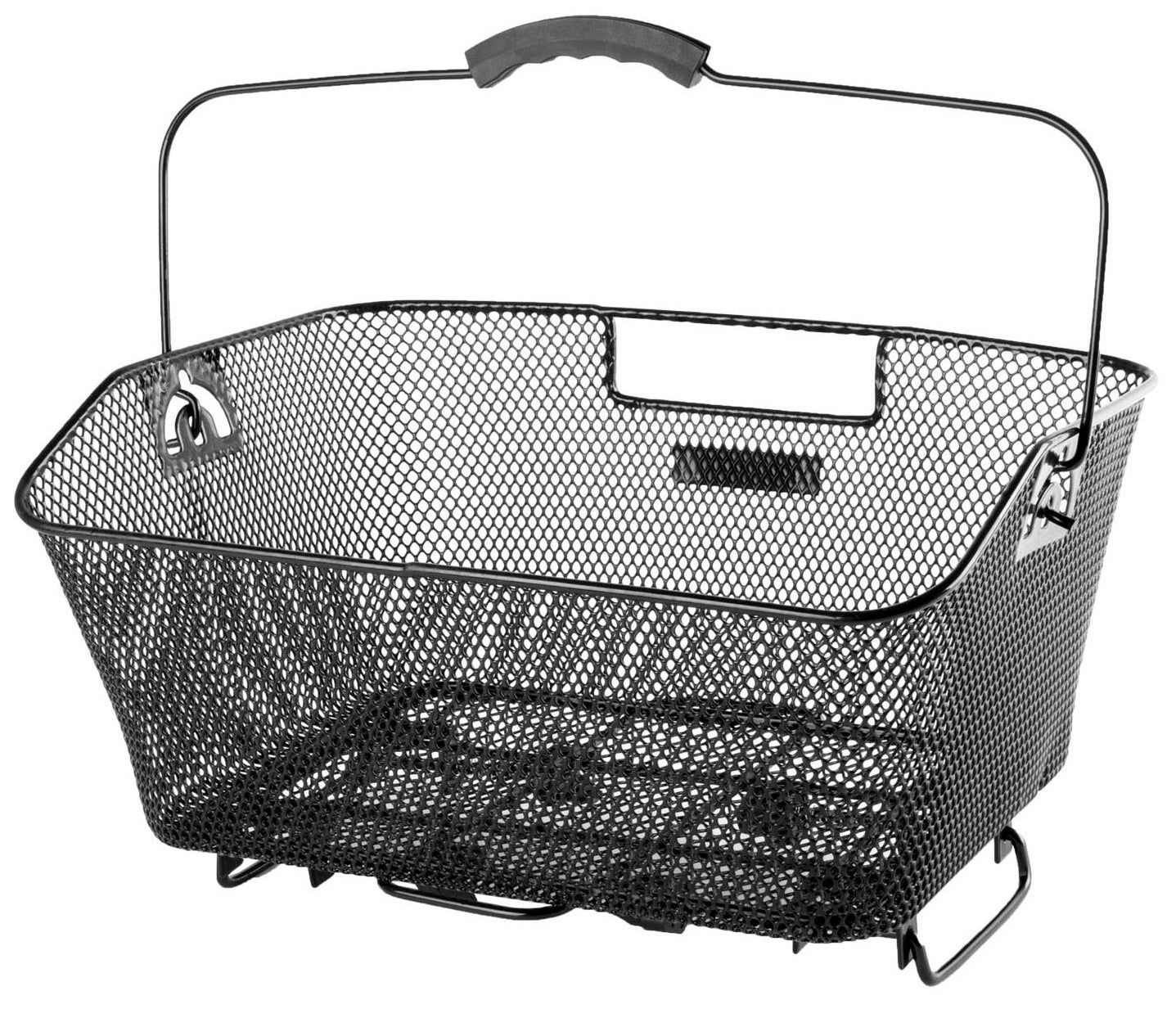 M-Wave-Heckkorb, Draht, Metall, schwarz, abnehmbar