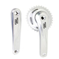 SunRace crankstel 33T, cranklengte 170mm. zilver, aluminium, spieloos