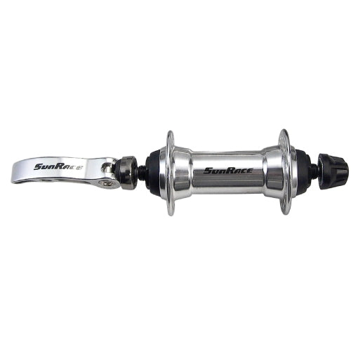 SunRace HBM53 Vorderradnabe – 36 Loch – Schnellspanner – silber