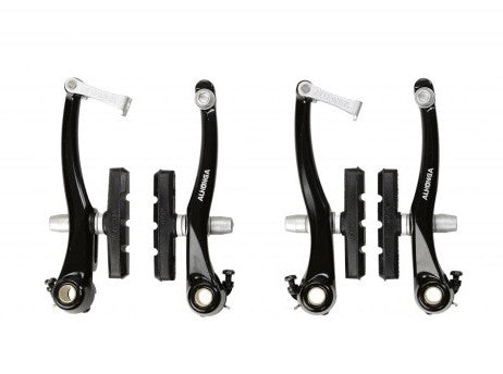 V-Brake Alhonga Bremsenset vorne + hinten, schwarz