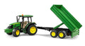 Bruder John Deere Traktor 5115 m mit Anhänger 1:16