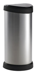 Curver Treteimer Deco Oval 40 l silberfarben