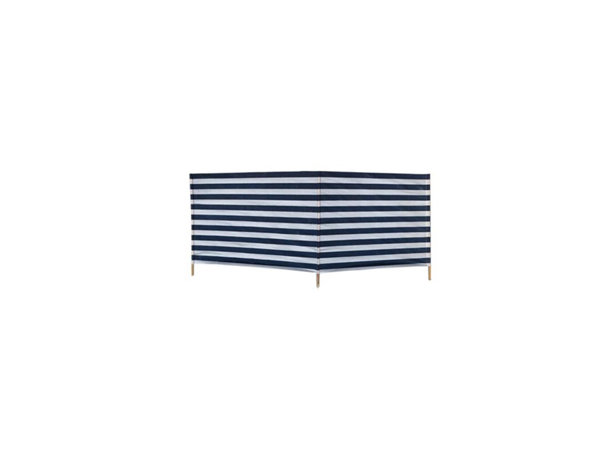 Gerkimex windscherm katoen 240cmx90cm blauw wit