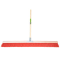 Mm eurotool bezem 100cm rood nylon stokhouder mm steel 150cm