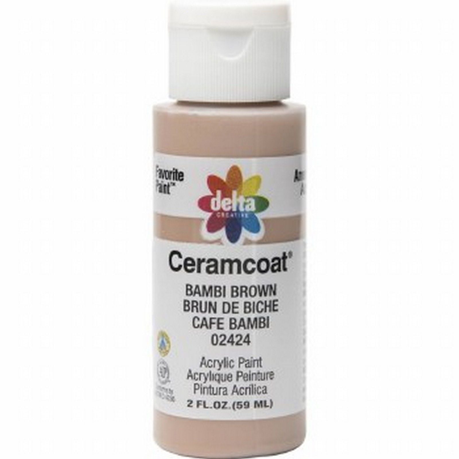 Delta • ceramcoat mat acrylic paint bambi brown