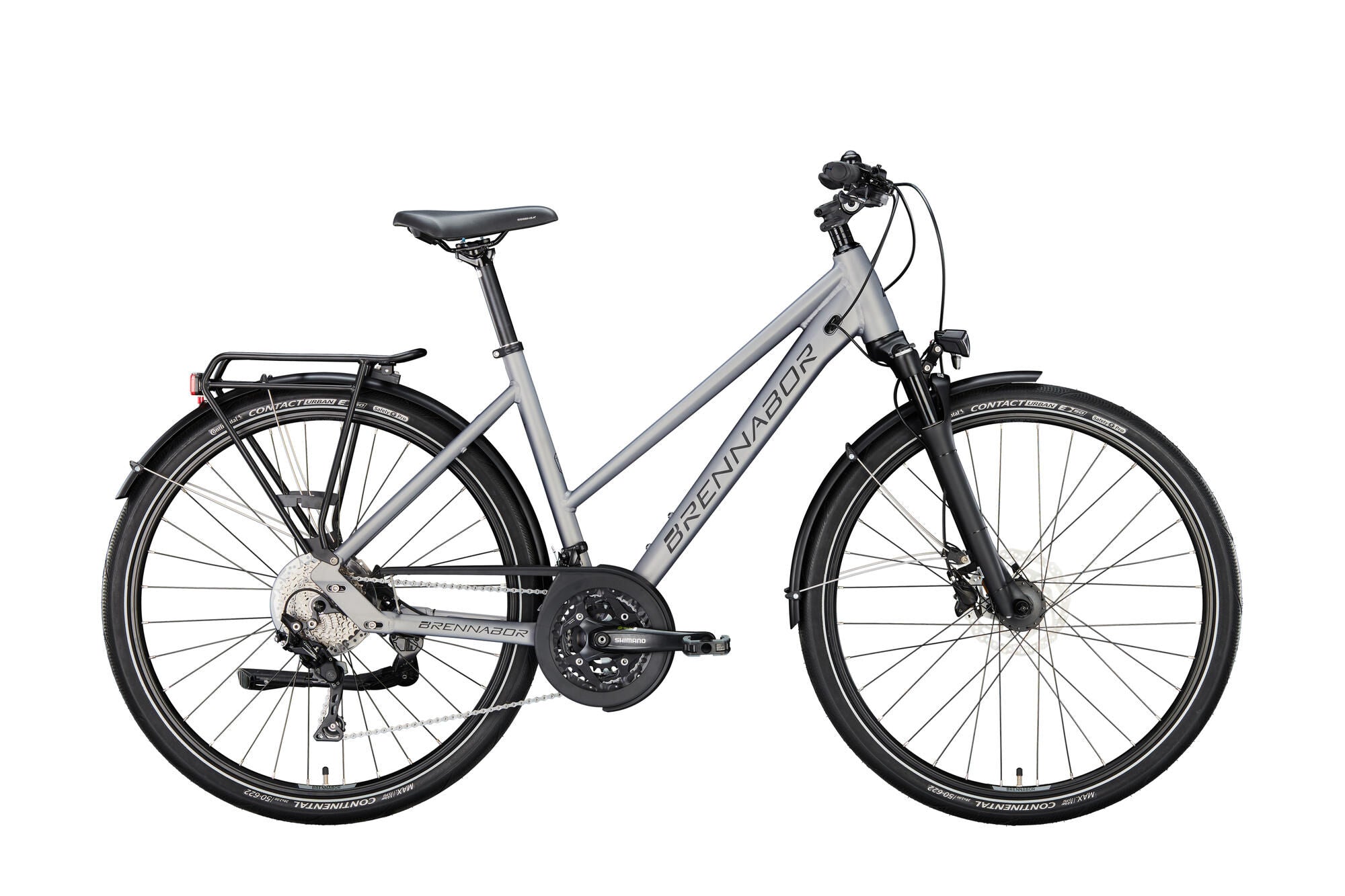 Brennabor trekkingfiets t-62 mod. 24 bike trekking t-62 28 45 trap. 30sp. grey black