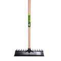 Mm eurotool boxenkrabber hark zwart 40cm compleet met steel 160cm