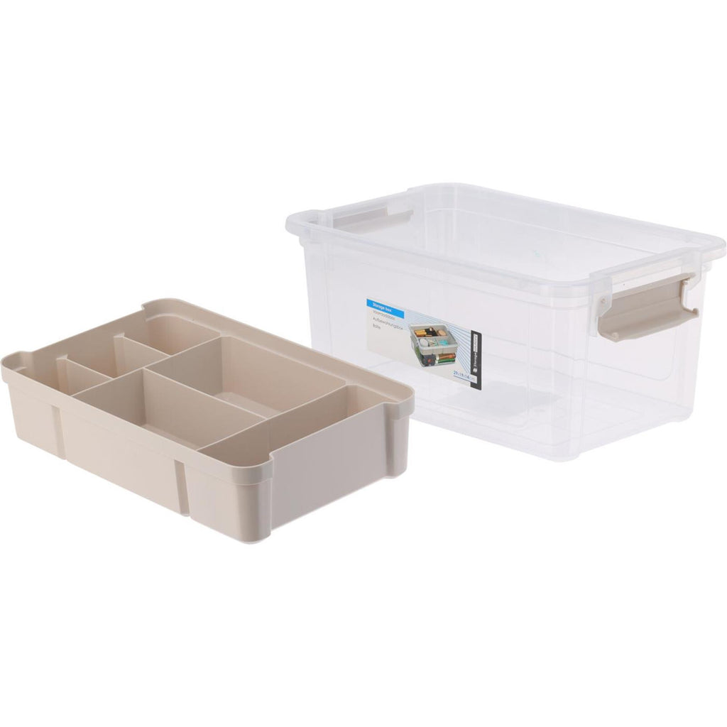 Storage solutions opbergbox kunststof met inzet 5l