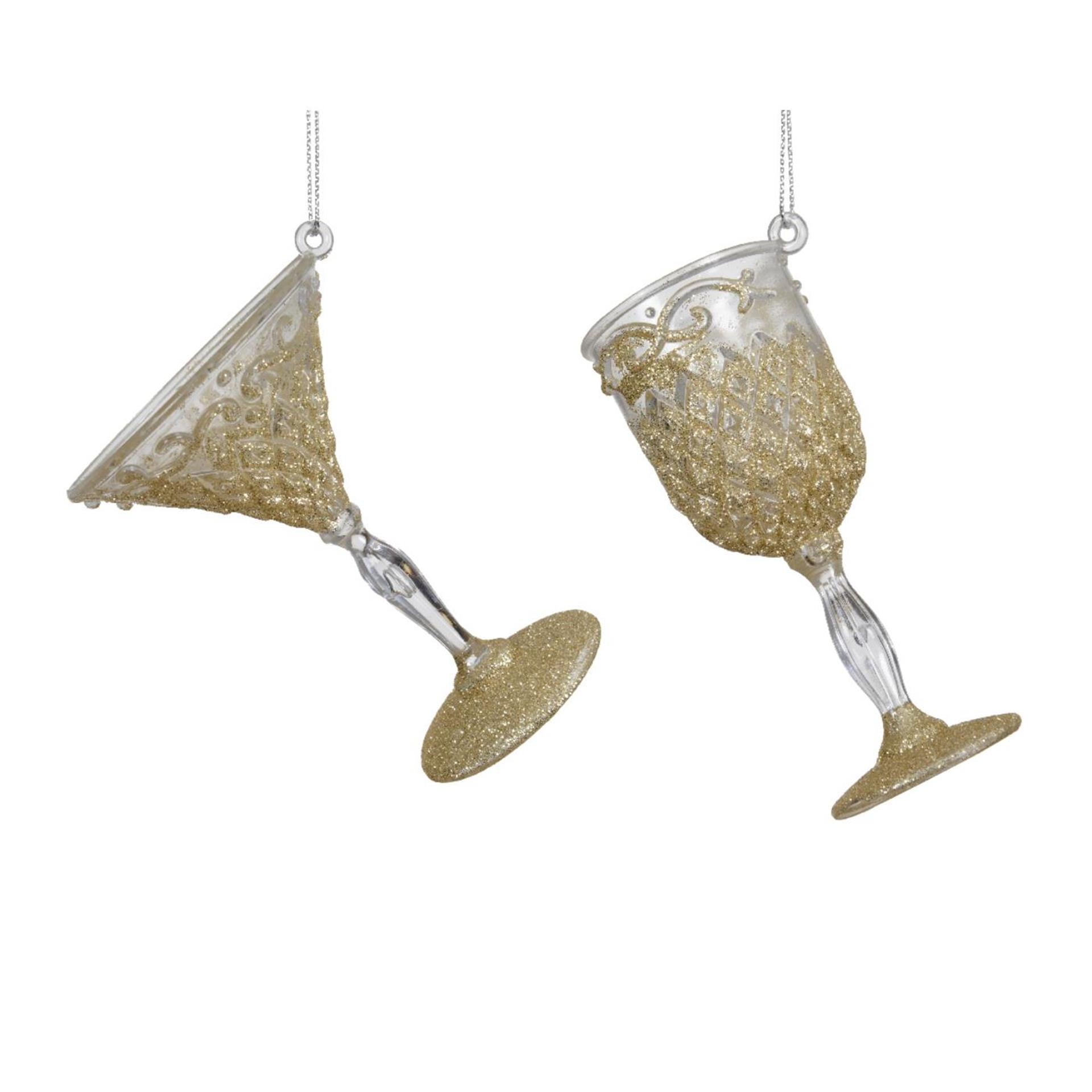 Decoris hanger cocktail wijnglas 4,3x10x3,8cm