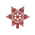 Decoris piek sneeuwvlok 20,5x19cm kerstrood