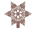 Decoris piek sneeuwvlok 20,5x19cm poederroze