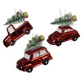 Decoris kersthanger auto kunststof 10cm