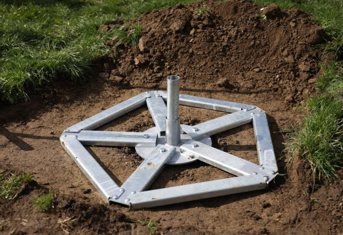 Producten grond ankerset voor paalborstel maxi