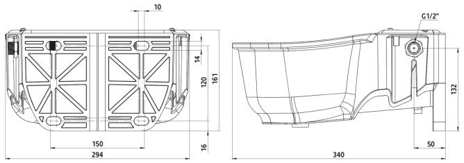 Abi producten vlotterdrinkbak kunststof float bowl s30 12 kunststof 5l