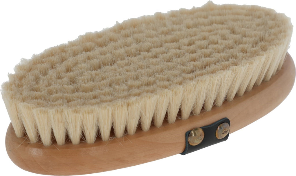 Paardenborstel met houten rug