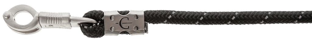 Producten halstertouw reflective blacksilver paniekhaak
