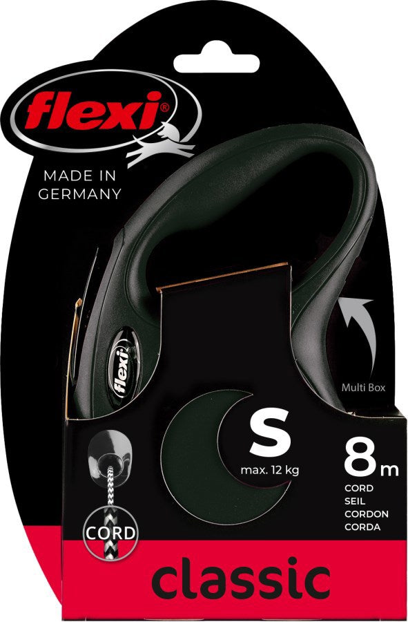 Flexi-Rollerschnur, klassisches Kabel, schwarz