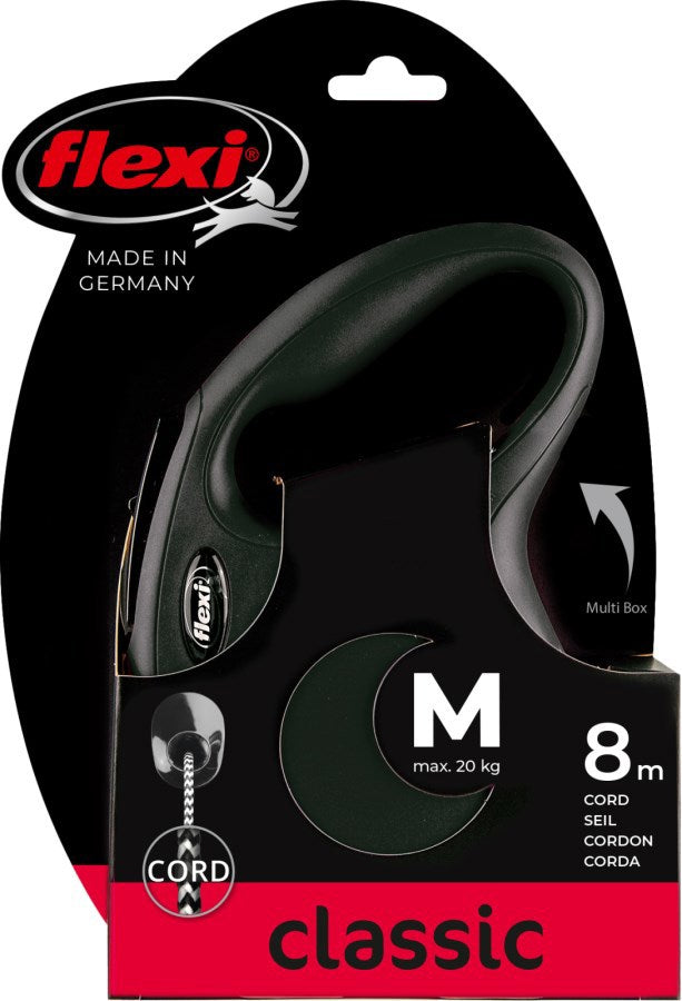 Flexi-Rollerschnur, klassisches Kabel, schwarz