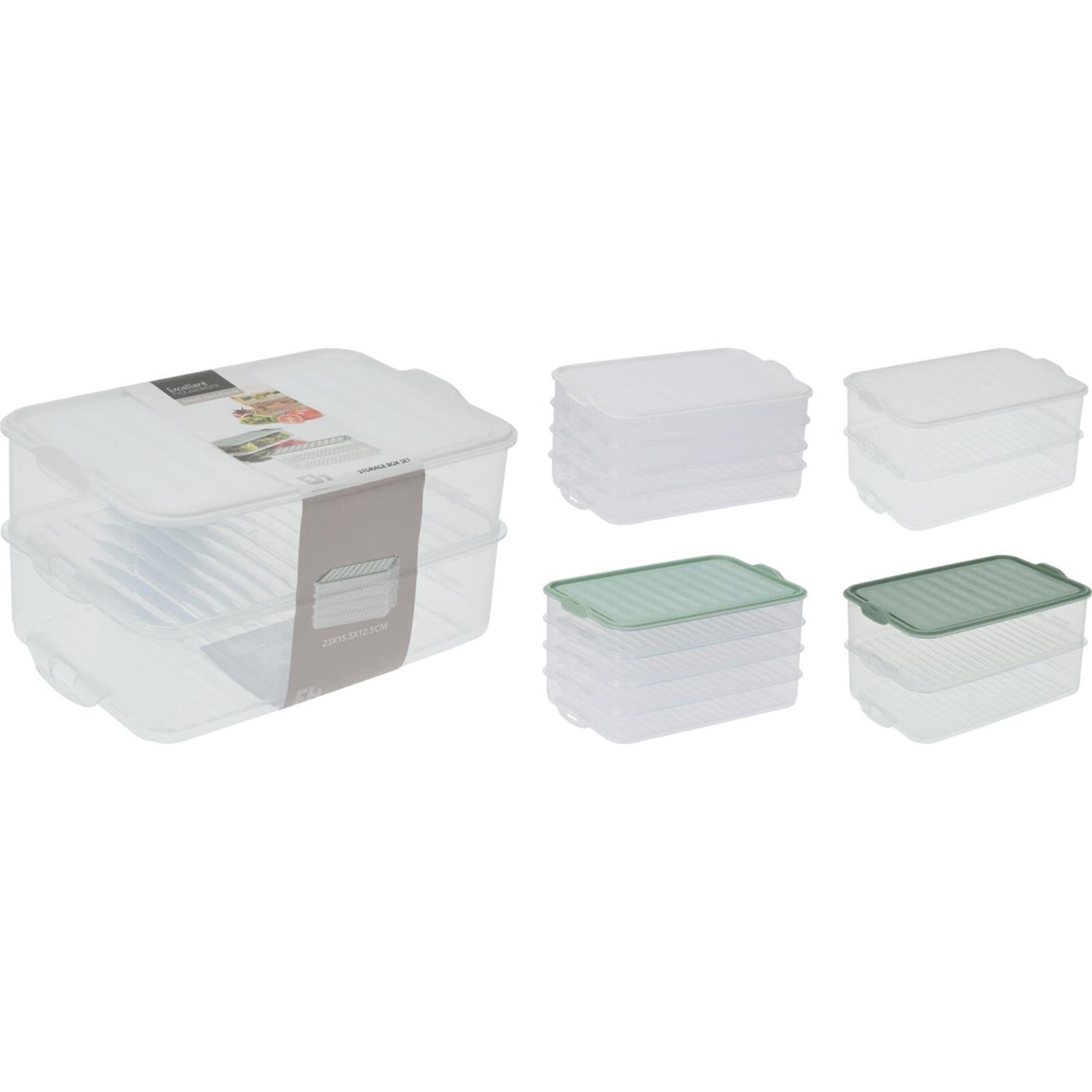 Excellent houseware voorraaddoos set a 2
