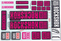 Rockshox dekor set decal set magneta