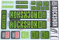 Rockshox decor set decal set green