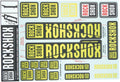 Rockshox dekor set decal set yellow