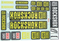 Rockshox decor set decal set yellow