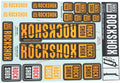 Rockshox dekor set decal set orange