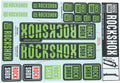 Rockshox dekor set decal set green