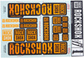Rockshox decor set decal set orange