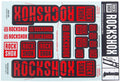 Rockshox dekor set decal set red
