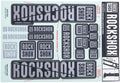 Rockshox dekor set decal set grey