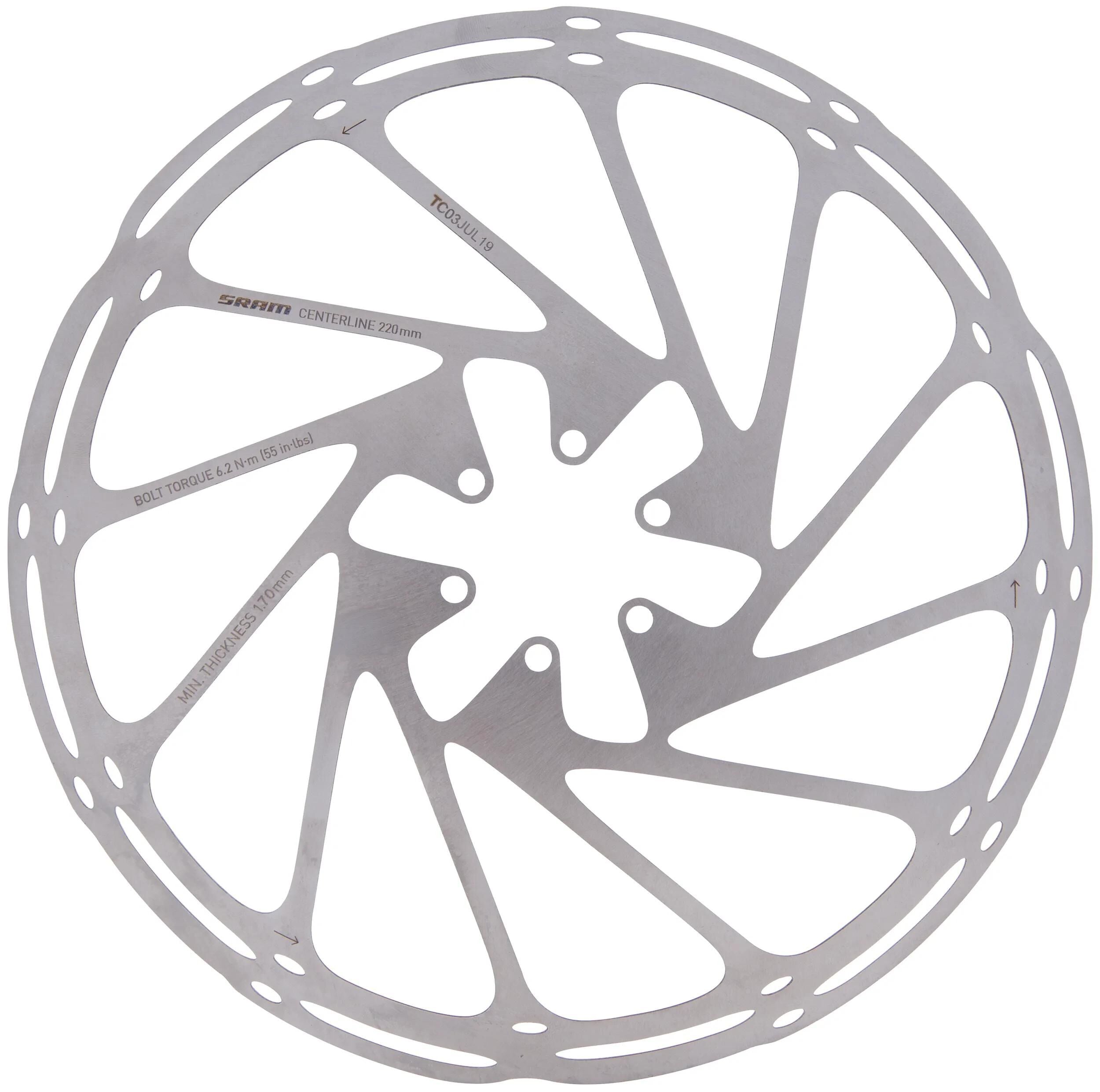 Sram remschijf centerline centerline brake rotors 220 mm rounded