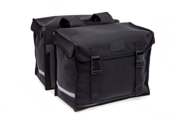 Neue Looxs Canvas-Camping-Doppeltasche – 66 Liter – 43 x 22 x 35 cm (2 Stück) – Schwarz