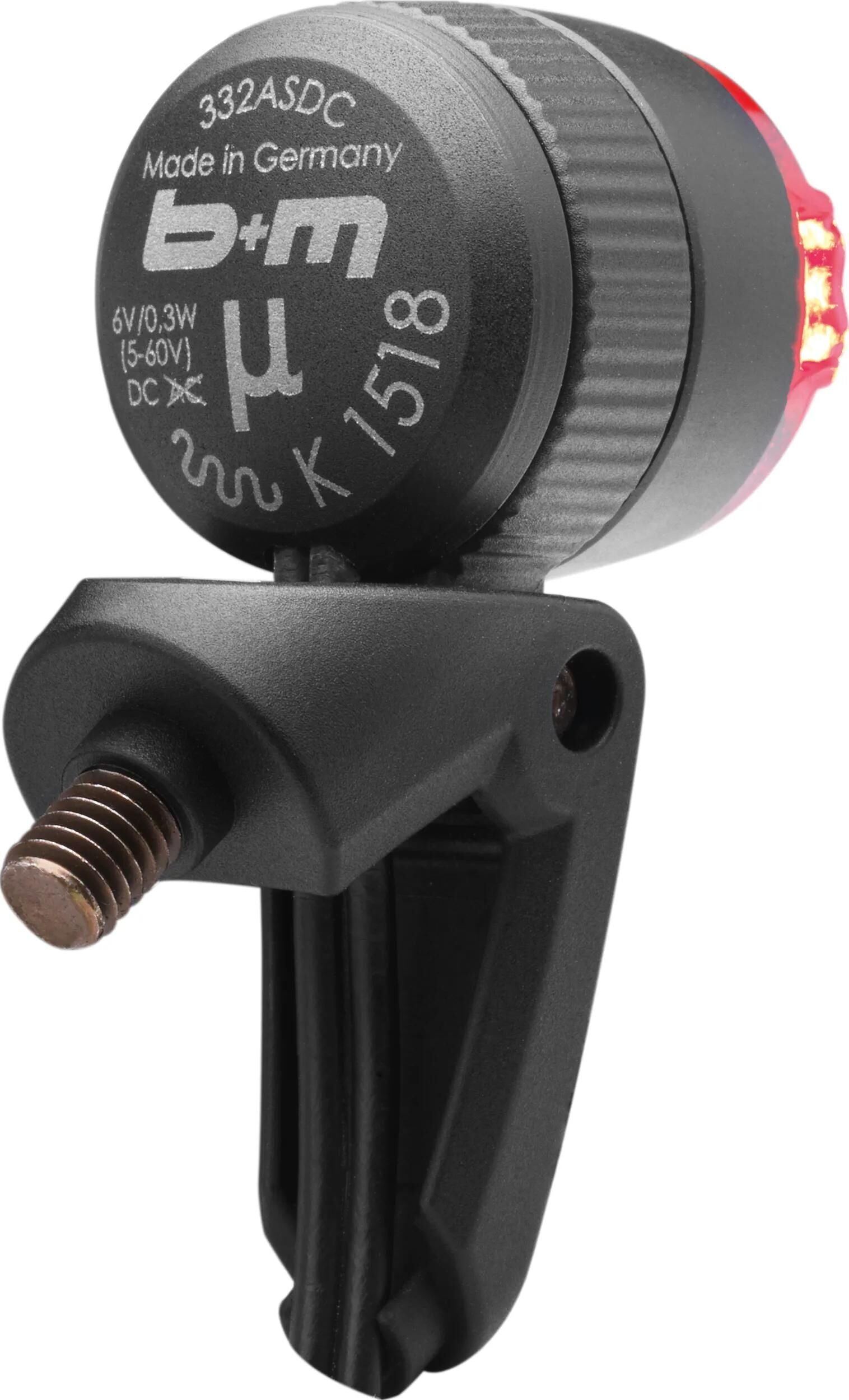 Busch + müller rücklicht mü e led rear light b m mü e fender stay at.black