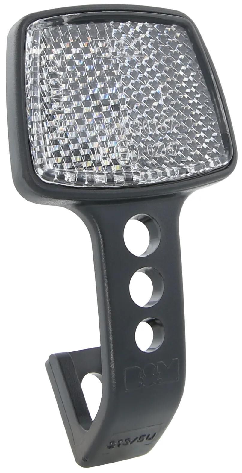 Reflector B M Voorzijde Met Beugel Wit