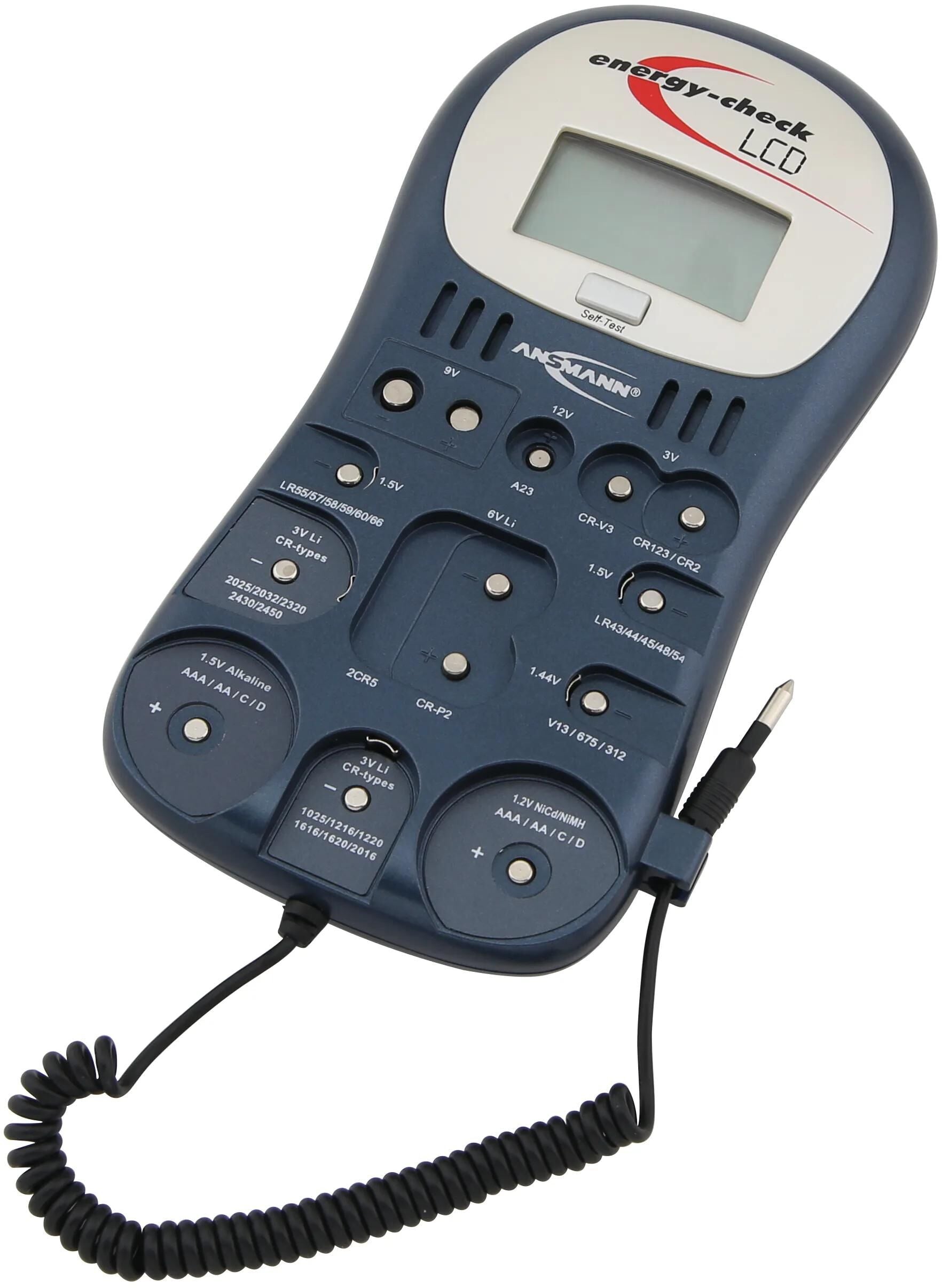 Ansmann prüfgerät energy check lcd universal test station f.recharg.a.bat.
