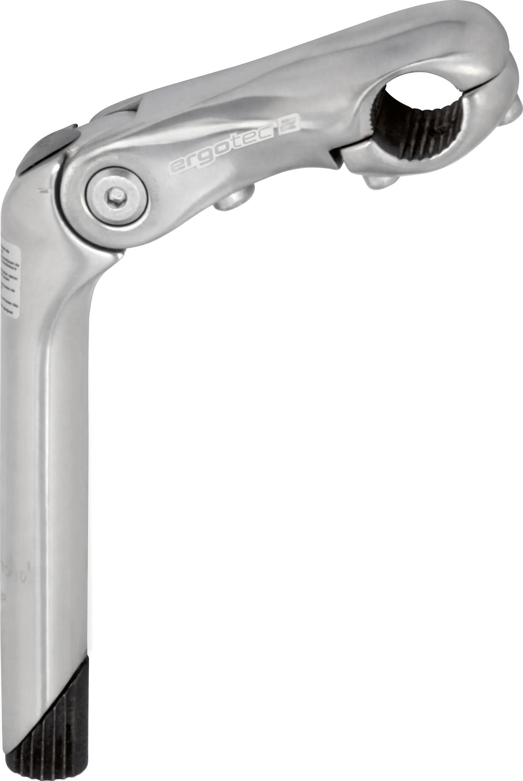 Ergotec vorbau kobra vario stem cobra 25,4mm 110 180mm silver alu