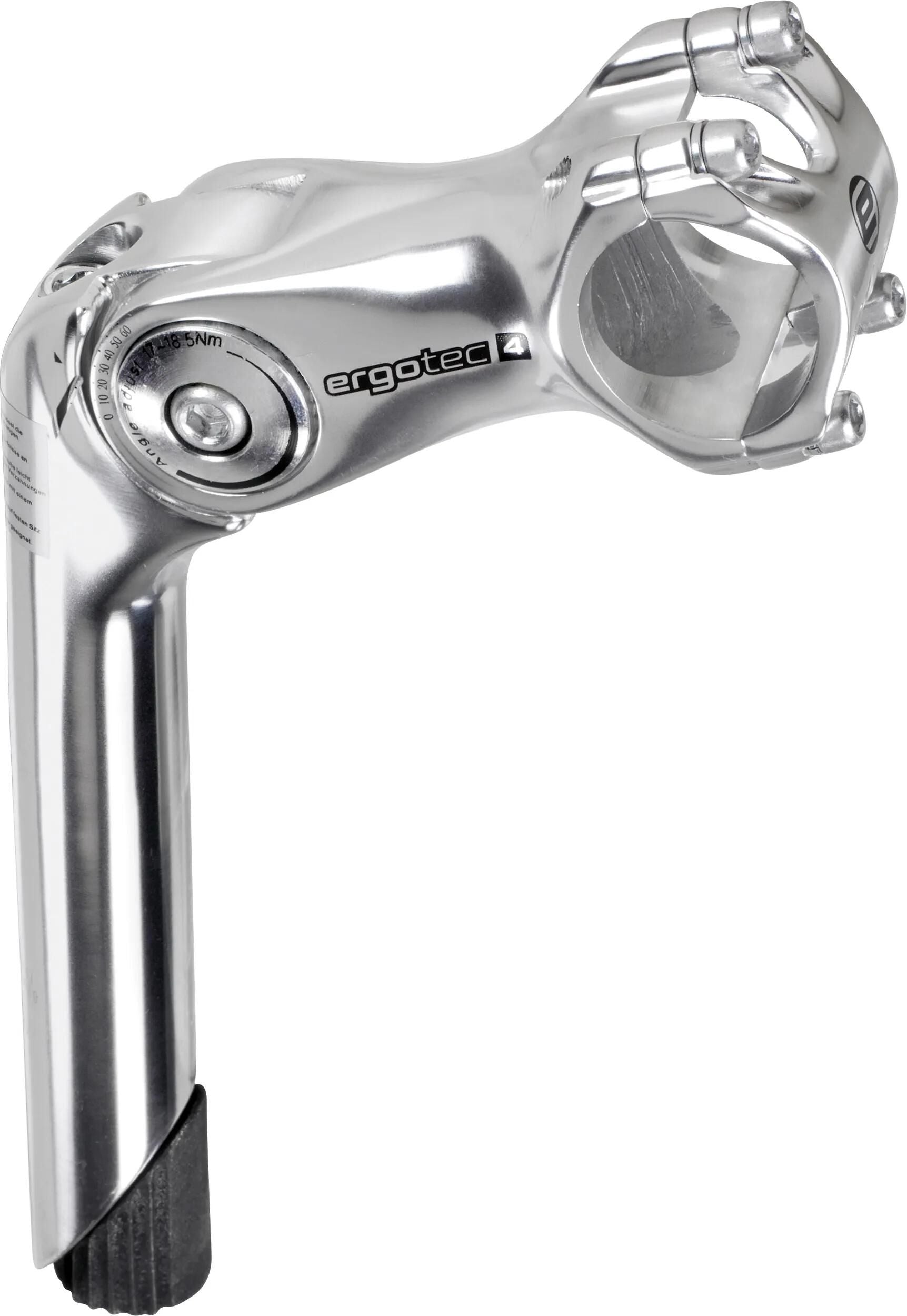 Ergotec Octopus 2 Verstellbarer Vorbau 25,4 mm 90 mm Silber