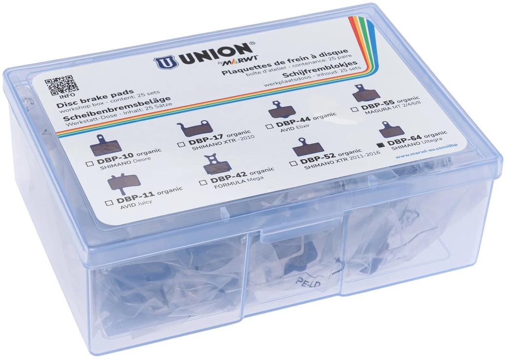 Union Scheibenbremsbelagsatz DBP-65E E-Bike organisch Kevlar (25 Paar)